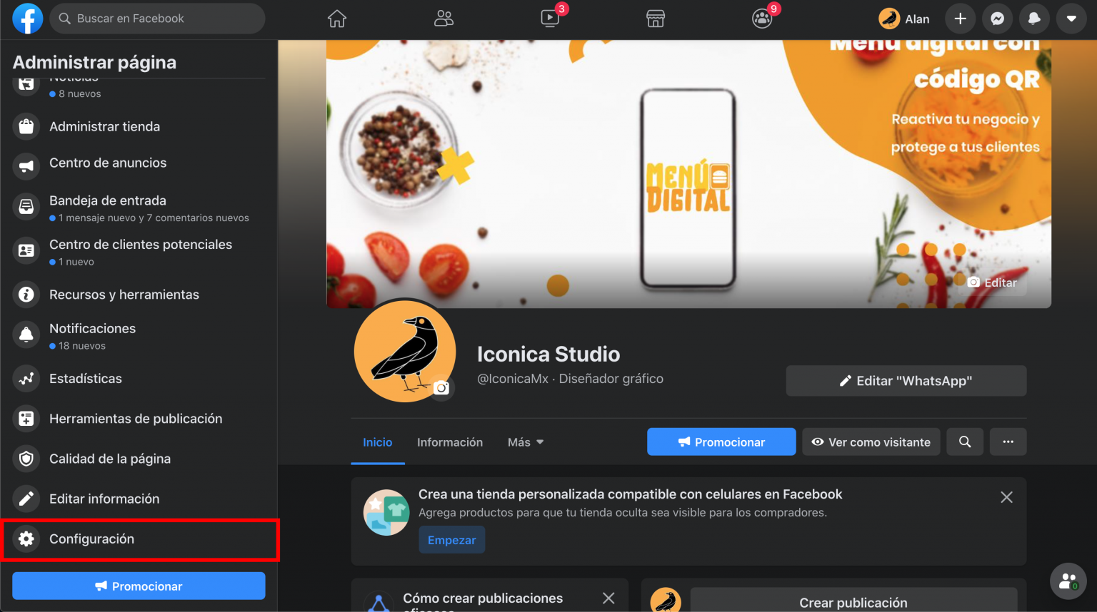 Cómo agregar personas a una página de Facebook Iconica Studio